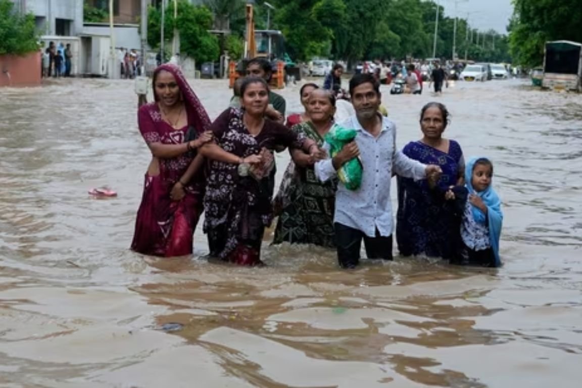 Gujarat rain: IMD issues red alert; schools closed as several districts waterlogged