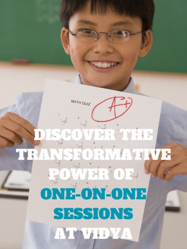 Discover the Transformative Power of One-on-One Sessions at Vidya