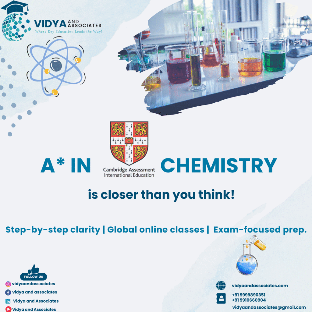 IGCSE Chemistry tutoring online – expert tuition for Cambridge students worldwide