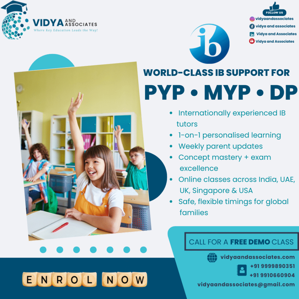 IB online tutors for PYP, MYP, DP offering personalised 1-on-1 IB Maths, English, Physics, Chemistry, Biology, Economics and IA/EE/TOK support for global students.
