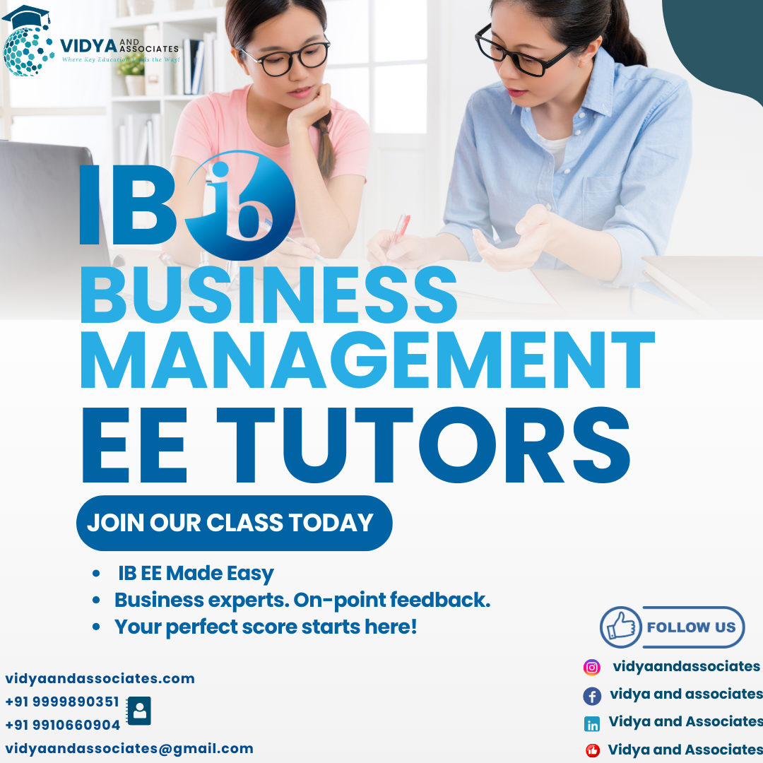 IB BUSINESS MANAGEMENT EE COACHING – SCORE A TOP-TIER A GRADE WITH EXPERT GUIDANCE