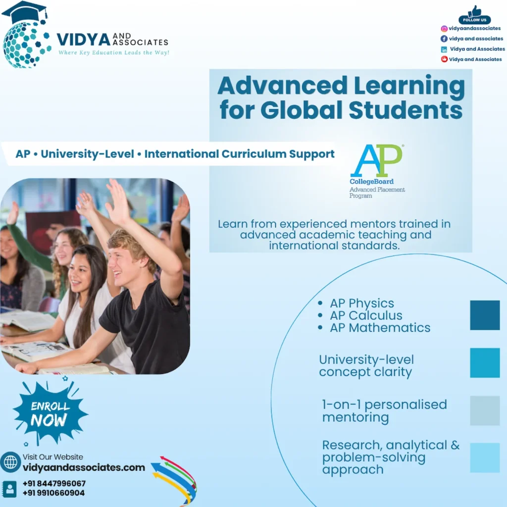 AP online coaching for global students with personalised mentoring and university level learning
