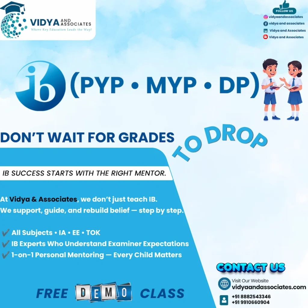 IB students studying with academic guidance for PYP MYP and DP