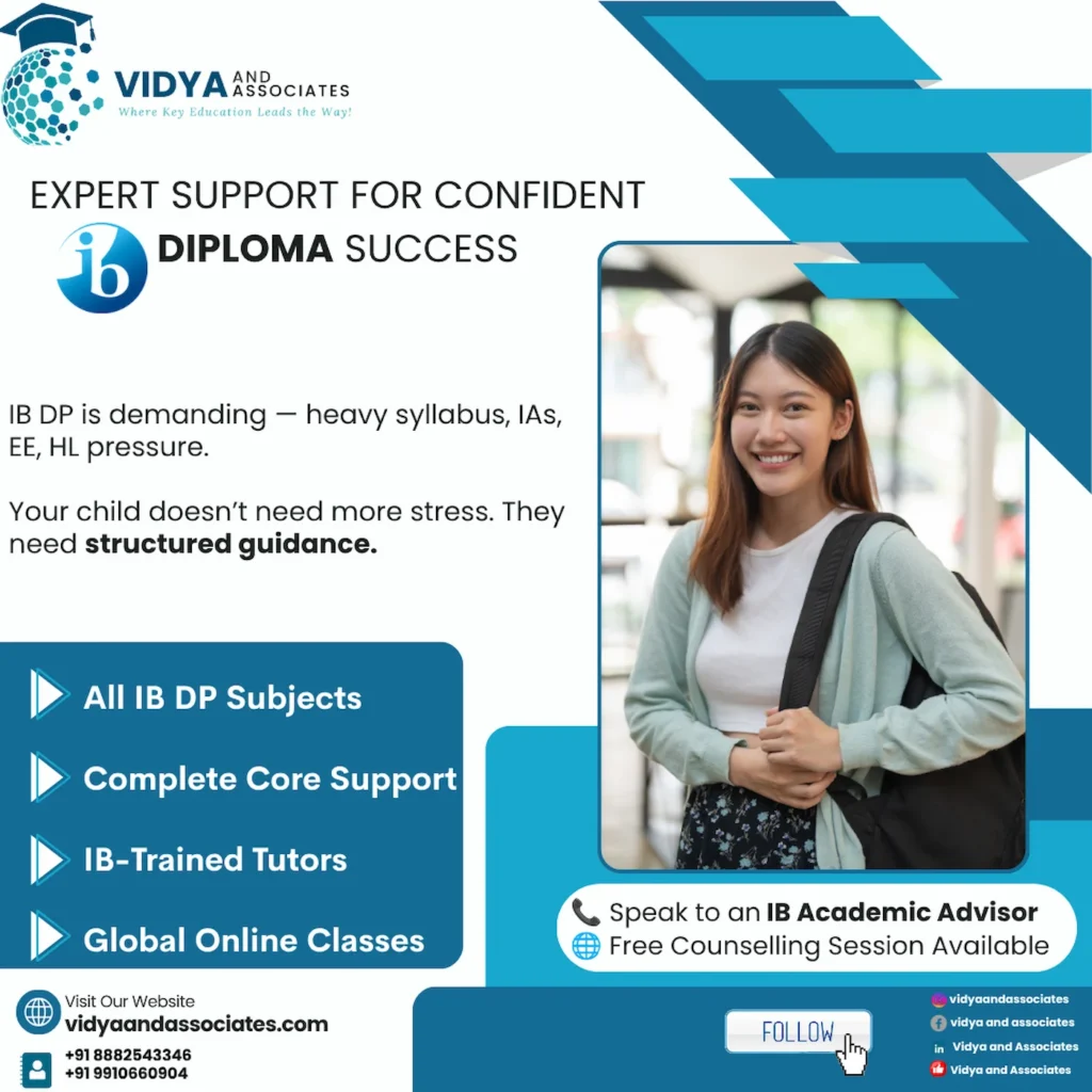 IB DP student using effective study strategies and academic planning